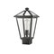 Z-Lite Talbot 1 Light Outdoor Post Mount Fixture, Black & Clear Beveled 579PHMS-BK - alternate 3